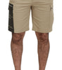 Dolce & Gabbana Beige Cotton Cargo Bermuda Shorts
