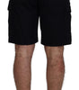 Dolce & Gabbana Black Bermuda Cargo Casual Shorts