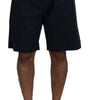 Dolce & Gabbana Blue Bermuda Mid Waist Casual Shorts