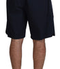 Dolce & Gabbana Blue Bermuda Mid Waist Casual Shorts