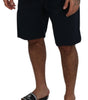 Dolce & Gabbana Blue Bermuda Mid Waist Casual Shorts