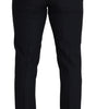 Dolce & Gabbana Black Wool Men Formal Pants