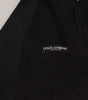 Dolce & Gabbana Black Wool Stretch Waistcoat Formal Vest