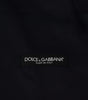 Dolce & Gabbana Dark Blue Wool Stretch Waistcoat Formal Vest