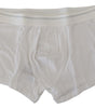 Dolce & Gabbana White Cotton Blend Regular Boxer Underwear