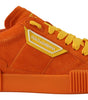 Baskets à lacets en daim orange chic Dolce &amp; Gabbana