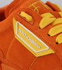 Baskets à lacets en daim orange chic Dolce &amp; Gabbana