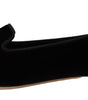 Dolce & Gabbana Black DG Sacred Heart Patch Slip On Flat Shoes