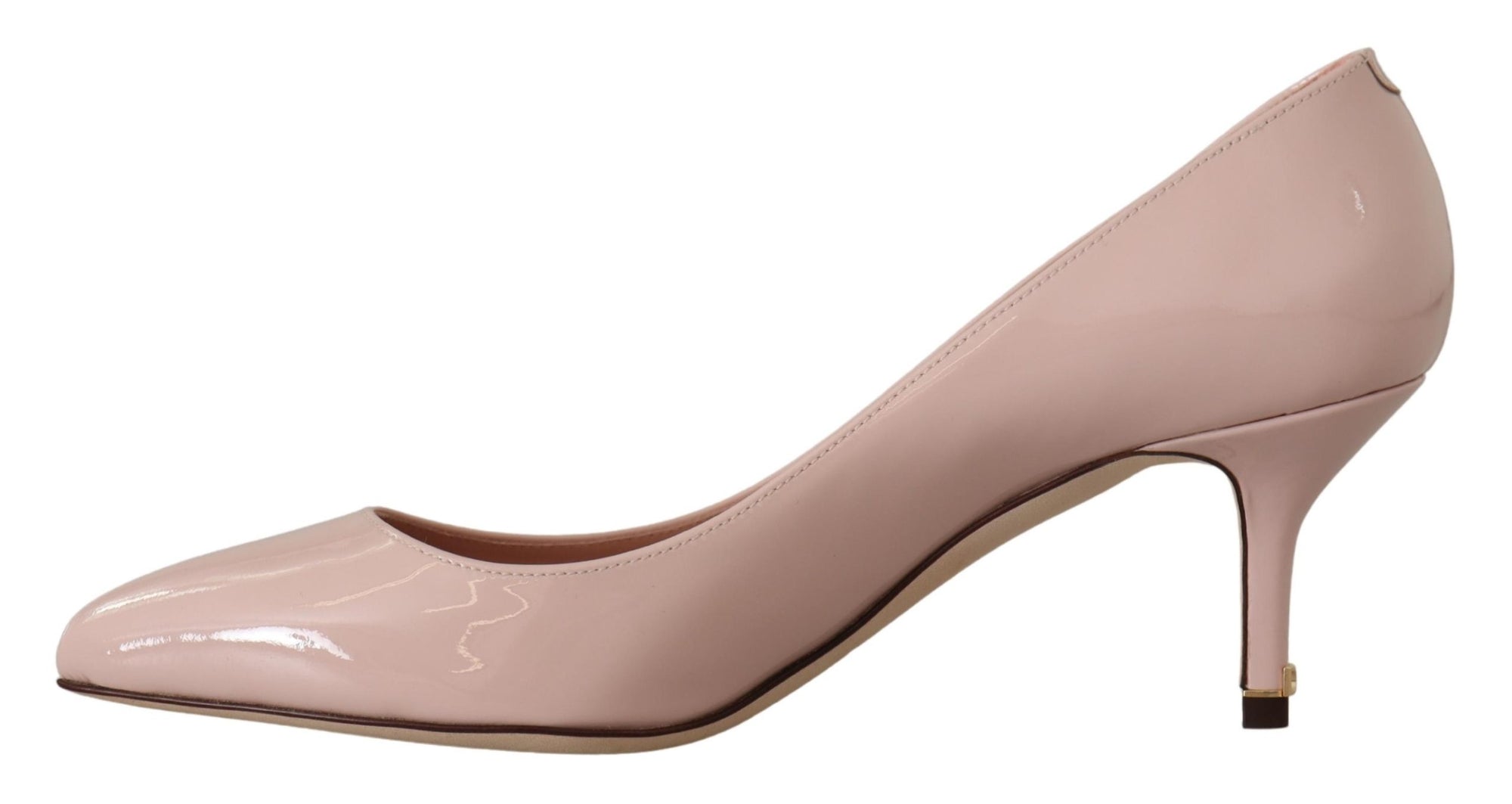 Escarpins élégants en cuir verni rose Dolce &amp; Gabbana