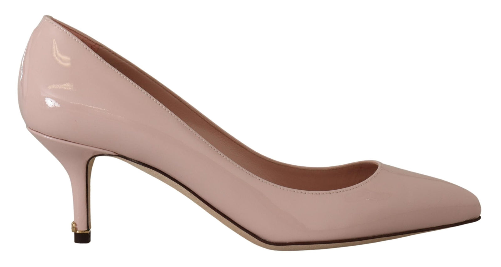 Escarpins élégants en cuir verni rose Dolce &amp; Gabbana
