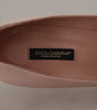 Escarpins élégants en cuir verni rose Dolce &amp; Gabbana