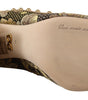 Escarpins élégants en brocart jacquard doré Dolce &amp; Gabbana