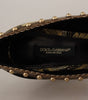 Escarpins élégants en brocart jacquard doré Dolce &amp; Gabbana
