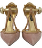 Escarpins élégants à talons hauts en cristal rose Dolce &amp; Gabbana
