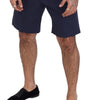 Dolce & Gabbana Blue Chinos Cotton Stretch Casual Shorts