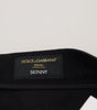 Dolce & Gabbana Gold Cotton Tattered Skinny Men Denim Jeans