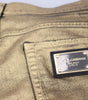 Dolce & Gabbana Gold Cotton Tattered Skinny Men Denim Jeans