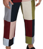 Dolce & Gabbana Multicolor Cotton Patchwork Pants