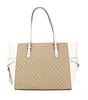 Michael Kors Gilly Large Travel Miami Print Signature PVC Tote Handbag Purse