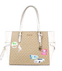 Michael Kors Gilly Large Travel Miami Print Signature PVC Tote Handbag Purse