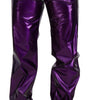 Dolce & Gabbana Purple Shining Men Casual Pants