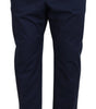 Dolce & Gabbana Blue Cotton Men Cropped Pants