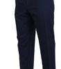 Dolce & Gabbana Blue Cotton Men Cropped Pants