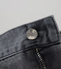 Dolce & Gabbana Gray Cotton Checkered Leg Men Denim Jeans