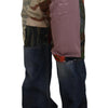 Dolce & Gabbana Multicolor Silk Patchwork Men Denim Jeans
