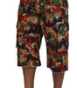 Short cargo multicolore de créateur italien Dolce & Gabbana