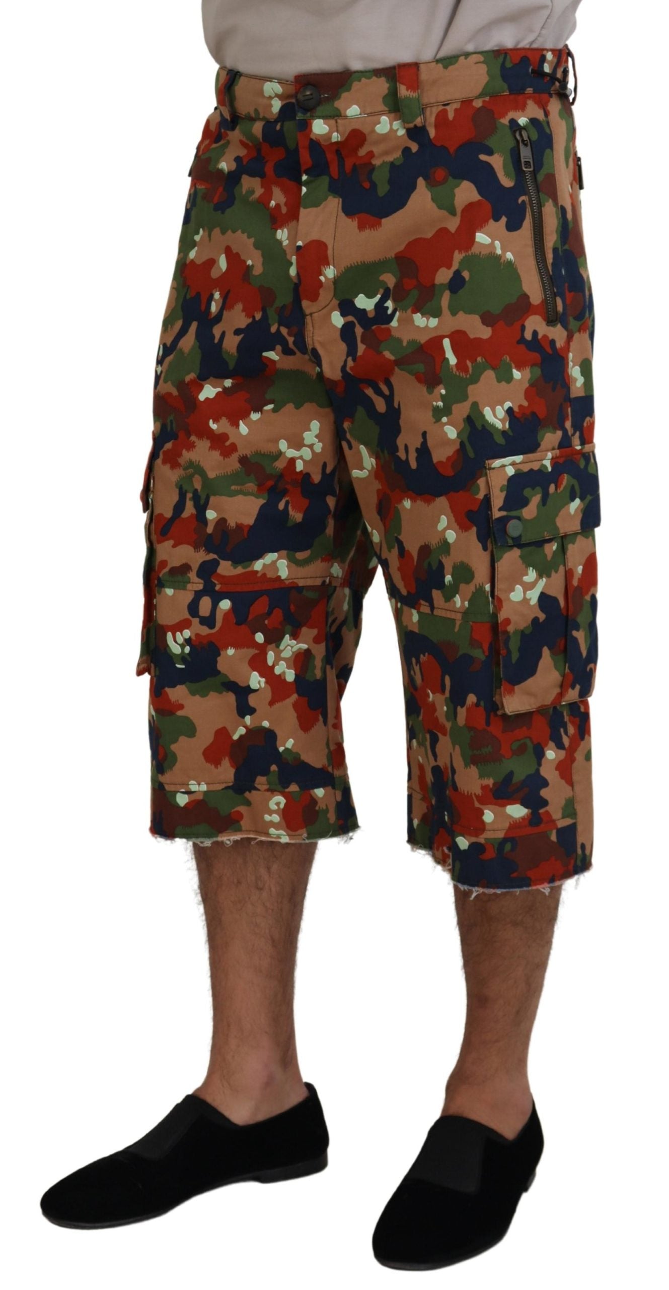 Short cargo multicolore de créateur italien Dolce & Gabbana