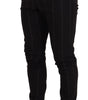 Dolce & Gabbana Black Wool Chino Formal Men Pants