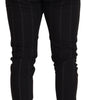 Dolce & Gabbana Black Wool Chino Formal Men Pants