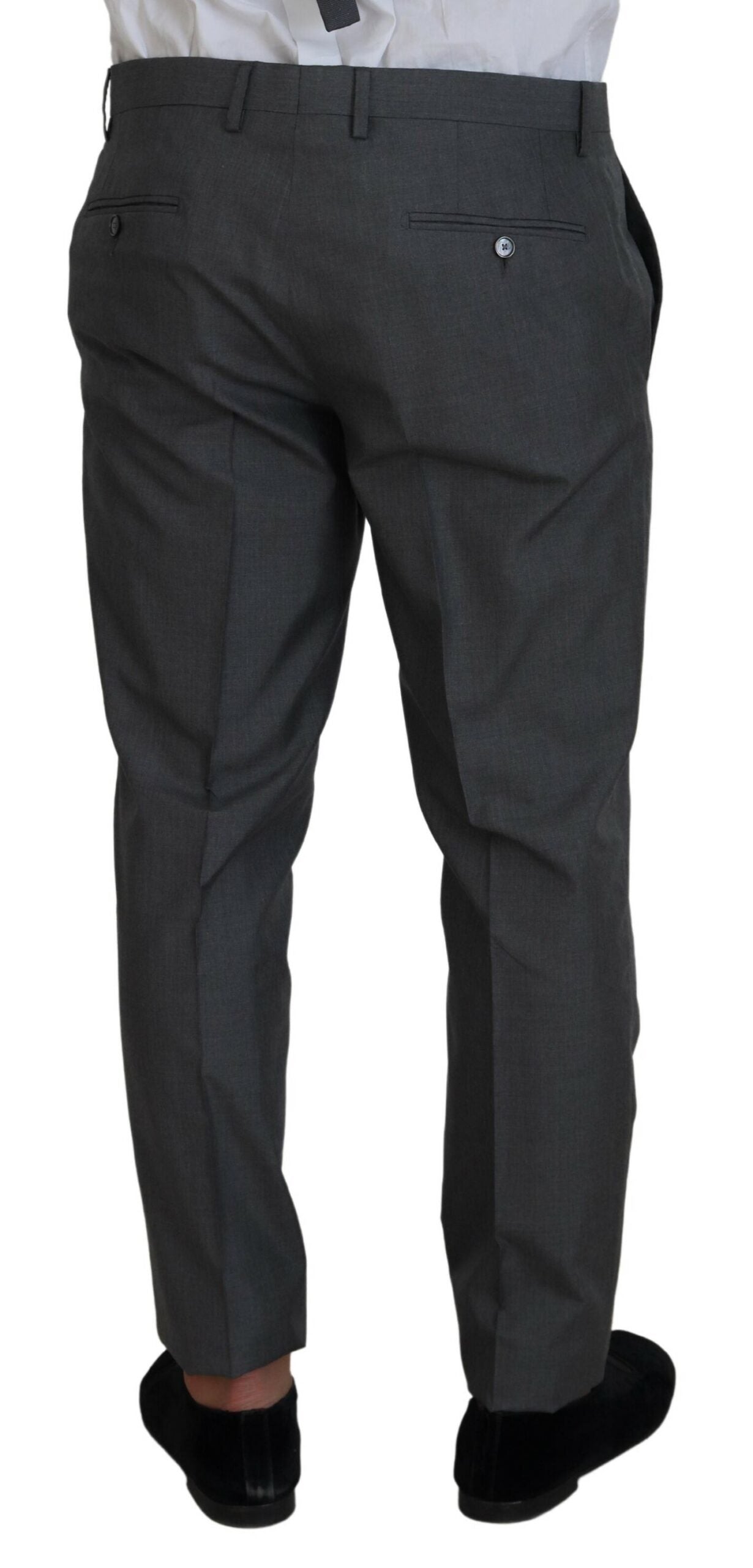 Costume trois pièces slim fit Dolce & Gabbana Sleek Silver Martini