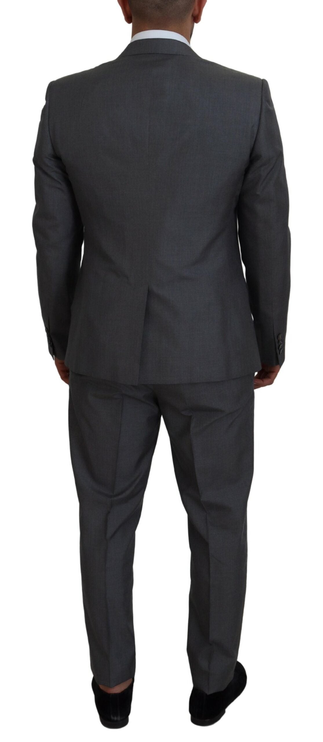 Costume trois pièces slim fit Dolce & Gabbana Sleek Silver Martini
