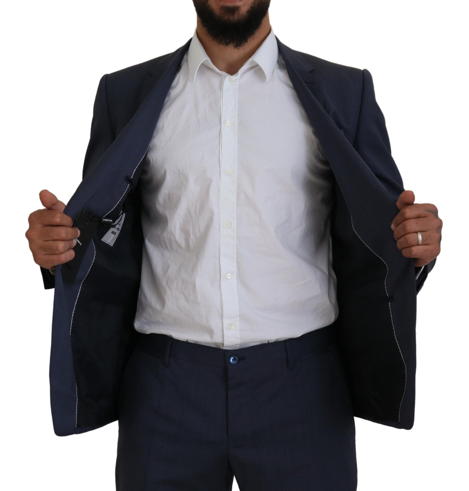 Costume slim fit élégant pour homme Dolce & Gabbana Blue Martini