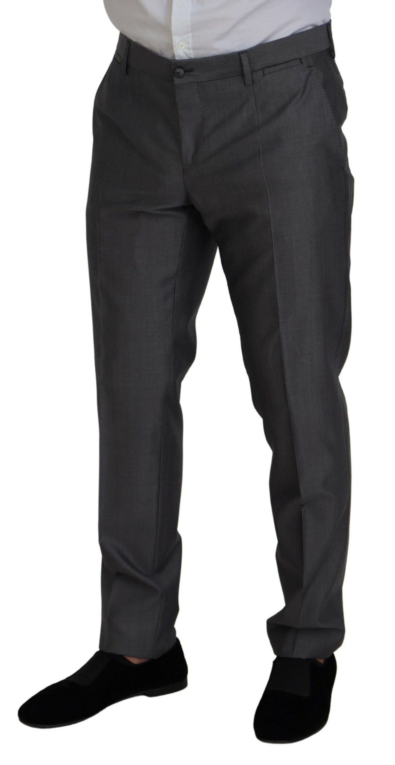 Ensemble élégant costume Sicilia gris argenté Dolce & Gabbana
