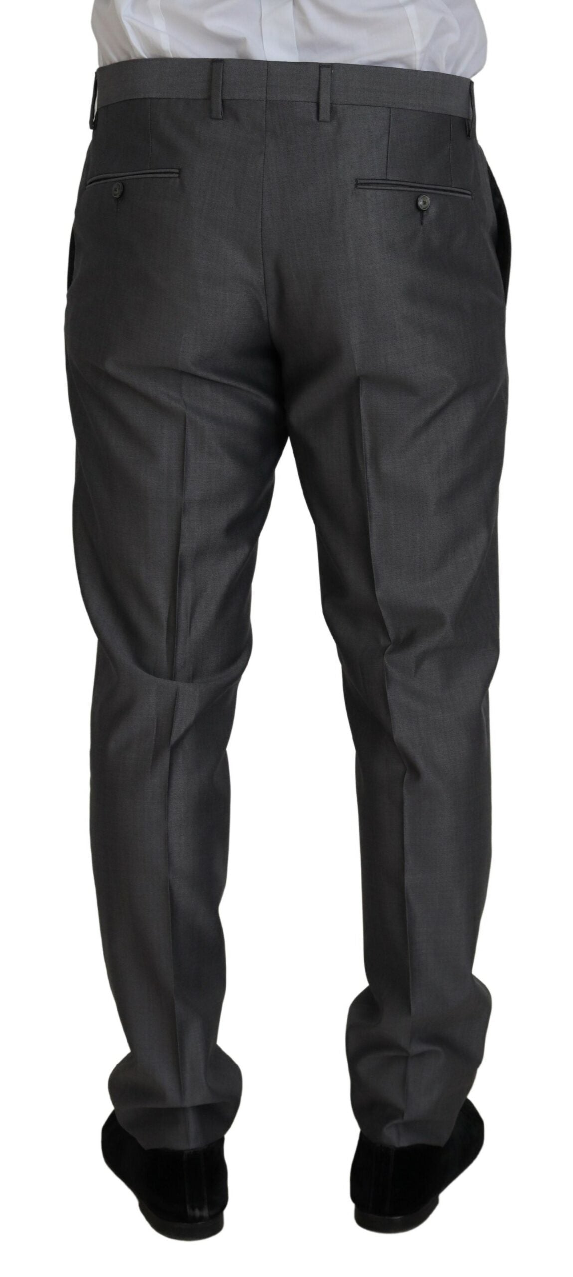 Ensemble élégant costume Sicilia gris argenté Dolce & Gabbana