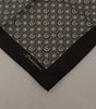 Dolce & Gabbana Black Patterned DG Logo Square Handkerchief Scarf