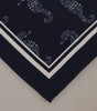 Dolce & Gabbana Blue Seahorse DG Printed Square Handkerchief Scarf