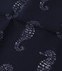 Dolce & Gabbana Blue Seahorse DG Printed Square Handkerchief Scarf