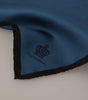 Dolce & Gabbana Black Blue DG Crown Printed Square Handkerchief Scarf
