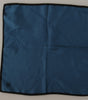 Dolce & Gabbana Black Blue DG Crown Printed Square Handkerchief Scarf