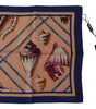 Dolce & Gabbana Silk Seashells Printed Square Handkerchief Scarf