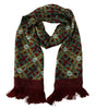 Dolce & Gabbana Multicolor DG Logo Shawl Warm Neck Wrap Fringe Scarf