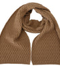 Dolce & Gabbana Dark Brown Wrap Shawl Knitted Camel Scarf