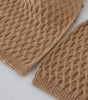Dolce & Gabbana Dark Brown Wrap Shawl Knitted Camel Scarf