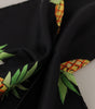 Dolce & Gabbana Black Pineapple Printed Square Handkerchief  Scarf