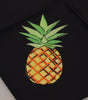 Dolce & Gabbana Black Pineapple Printed Square Handkerchief  Scarf