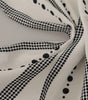 Dolce & Gabbana White Dotted Stripes Square Handkerchief Viscose Scarf